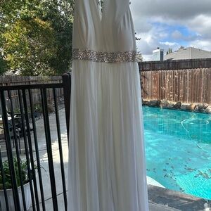 Wedding Dress w/ bling waist